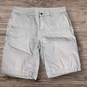 Stio Hiking Cargo Shorts Gray Canvas Men's 32 Gorpcore